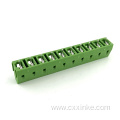 10 position Screw-type PCB terminal block in-line connector